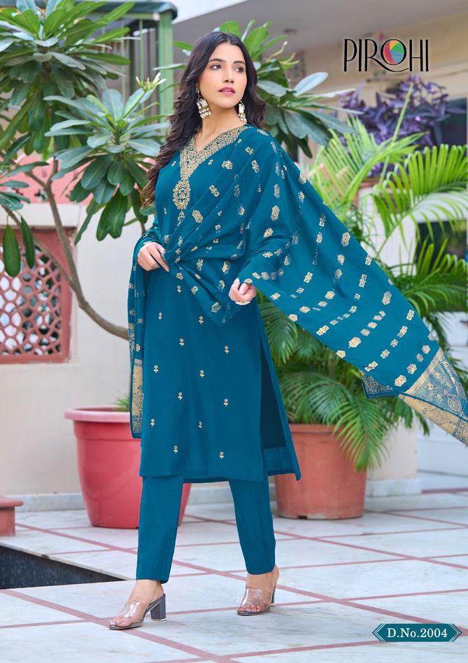 Pirohi Kalhaar Vol 2 Designer Kurti Bottom With Dupatta Catalog
